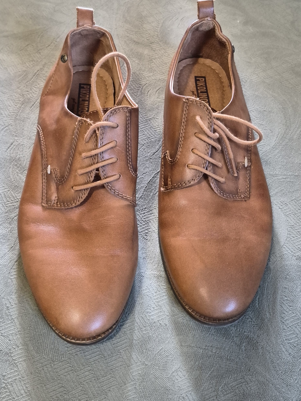 Pikolinos Men’s Brown Leather Lace-Up Dress Shoes